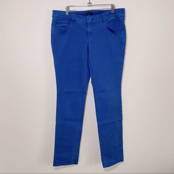 Aritzia Jeans Aritzia Straight Leg Cornflower Blue Jeans 32 Poshmark